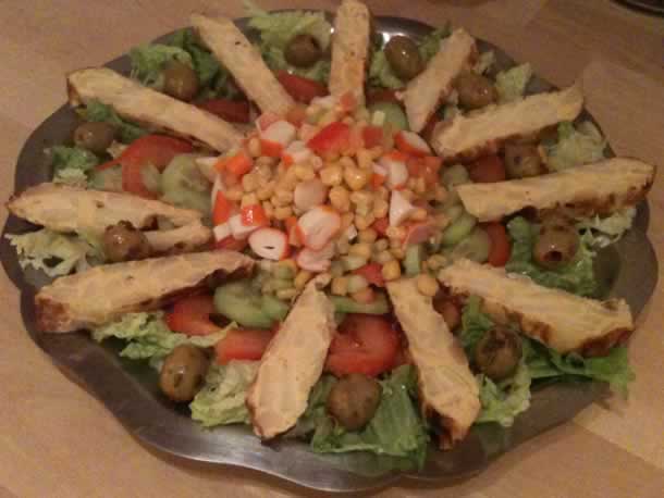 Salade à base de tortilla