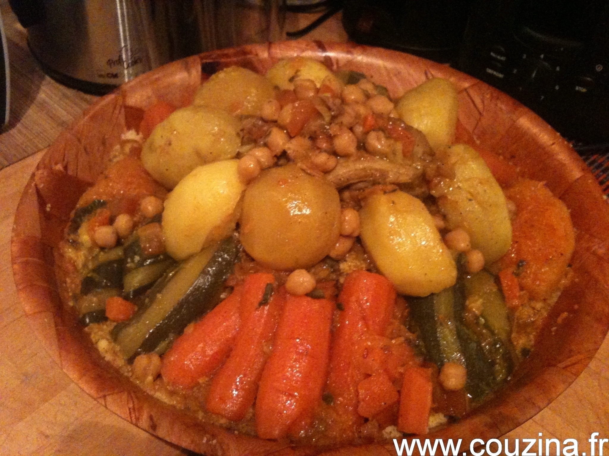 Couscous au légumes COUZINA.fr Cuisine du Monde