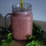 Smoothie abricots-framboises à l’eau gazeuse