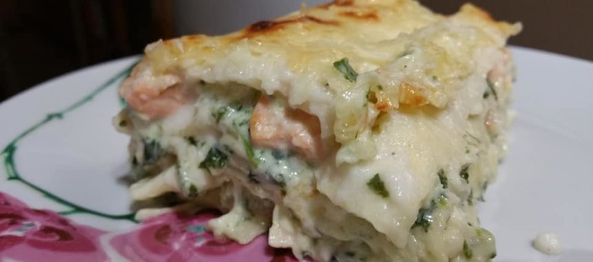 Lasagnes au saumon & épinards