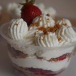 Tiramisus aux fraises à la chantilly mascarpone (sans oeufs)